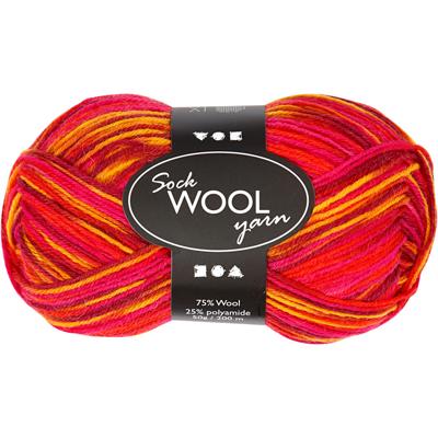 Creativ Company Sokkengaren, l: 200 m, diverse kleuren, 50 gr/ 1 bol