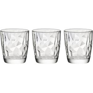 6x Stuks tumbler waterglazen/sapglazen Diamond 305 ml