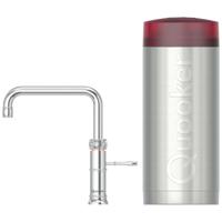 Quooker Classic Fusion Square Keukenkraan Set - Kokend Warm- en Koud Water - Chroom - Inclusief COMBI Reservoir