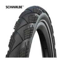 Schwalbe Vouwband marathon efficiency super race / v-guard 27.5 x 2.15" / 55-584 - zwart met reflectie