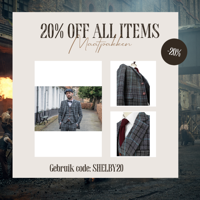 Maatpak Voor Heren | 3-delig Pak | Grijs/hemelblauw Pied-de-poule | Danny Whizz-Bang | Peaky Blinders | Peaky Blinders