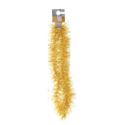 Kerst folieslinger - goud - 180 cm - tinsel - kerstslinger - kerstboomslinger