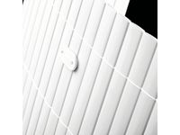 Tuinscherm tuinafscheiding balkonscherm kunststof PVC wit 1x5m - thumbnail