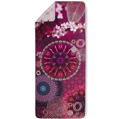HIP Aluna Yoga, Reis- & Strandhanddoek "Mandala's en Bloemen" - Microvezel (75x180 cm)