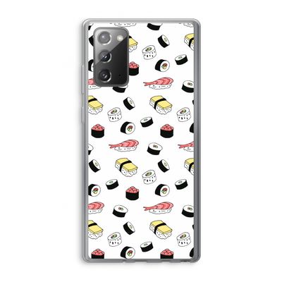 Sushi time: Samsung Galaxy Note 20 / Note 20 5G Transparant Hoesje