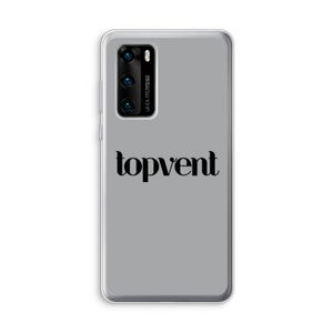 Topvent Grijs Zwart: Huawei P40 Transparant Hoesje