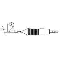 Weller RT7 Soldeerpunt Mespunt 45° Grootte soldeerpunt 2.2 mm Lengte soldeerpunt: 20 mm Inhoud: 1 stuk(s)