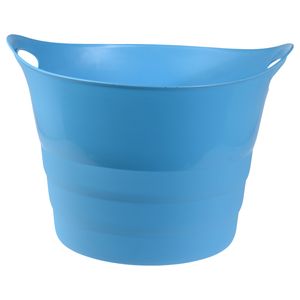 Flexibele emmer - blauw - 43 liter - kunststof - 45 x 38 cm