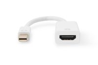 Digitus AK-340416-002-W Mini-displayport / HDMI Adapter [1x Mini-DisplayPort stekker - 1x HDMI-bus] Wit 4K UHD, Afgeschermd (dubbel) 20.00 cm - thumbnail