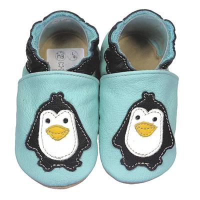Hobea babyslofjes Pinguin hellblau-24-25