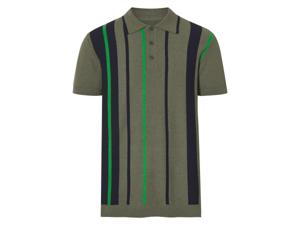 esmara Gebreid heren poloshirt (Groen, XXL)