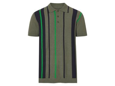esmara Gebreid heren poloshirt (Groen, XXL)