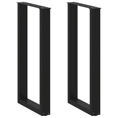Bartafelpoten 2 st U-vormig 40x(90-91) cm staal zwart