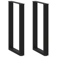 Bartafelpoten 2 st U-vormig 40x(90-91) cm staal zwart