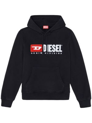 Diesel hoodie S-Ginn-Hood-Div à logo appliqué - Noir