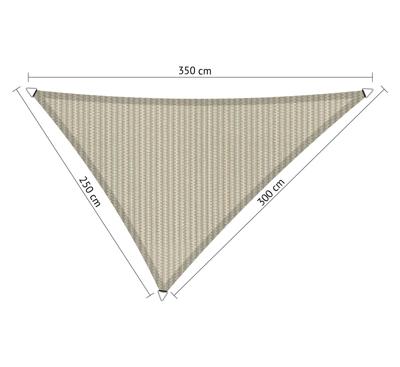 Driehoek ongelijkzijdig 2,50x3,00x3,50 m Sahara Sand - Shadow comfort