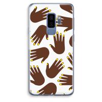 Hands dark: Samsung Galaxy S9 Plus Transparant Hoesje