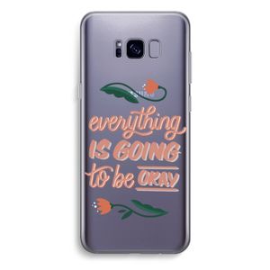 Optimistic flower girl: Samsung Galaxy S8 Plus Transparant Hoesje