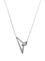 Stephen Webster collier Vertigo Obtuse en or blanc 18ct pavé de diamants à pendentif - Argent