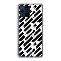 Zwarte vegen: Oppo Find X3 Pro Transparant Hoesje