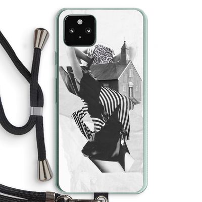 House: Pixel 5a 5G Transparant Hoesje met koord