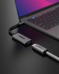 Sitecom AD-1003 tussenstuk voor kabels HDMI-A USB-C Zwart, Grijs