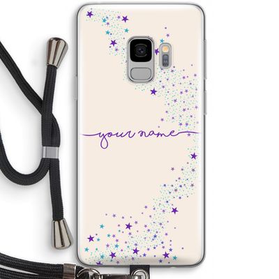 Sterren: Samsung Galaxy S9 Transparant Hoesje met koord