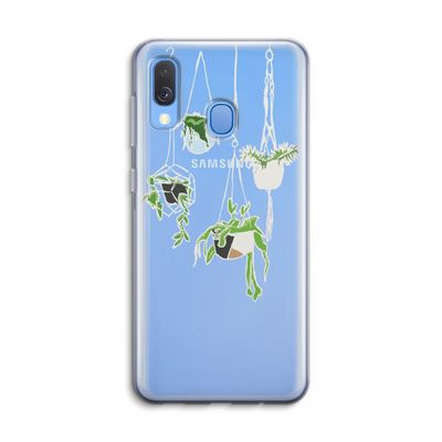 Hang In There: Samsung Galaxy A40 Transparant Hoesje
