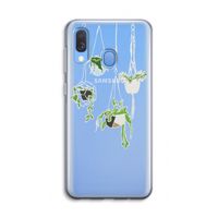 Hang In There: Samsung Galaxy A40 Transparant Hoesje