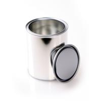 Leeg conserven blik - 1x - met deksel - 1 liter inhoud - metaal - zilver - blikken