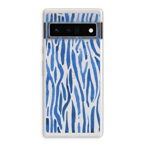 Blauwe nerven: Google Pixel 6 Pro Transparant Hoesje