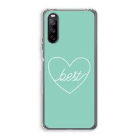 Best heart pastel: Sony Xperia 10 III Transparant Hoesje