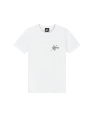 Malelions Zomer t-shirt jongens - wit - Splash