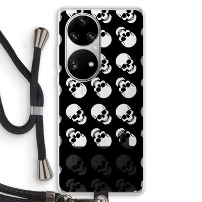 Musketon Skulls: Huawei P50 Pro Transparant Hoesje met koord