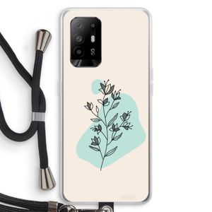 Violets are blue: Oppo A94 5G Transparant Hoesje met koord