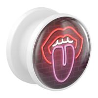 Tunnel met Neon Design Acryl Tunnels & Plugs