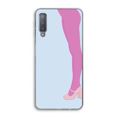 Pink panty: Samsung Galaxy A7 (2018) Transparant Hoesje