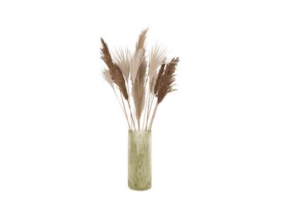 Bloemenvaas Allure Straight groot 30x 12 cm - mosgroen