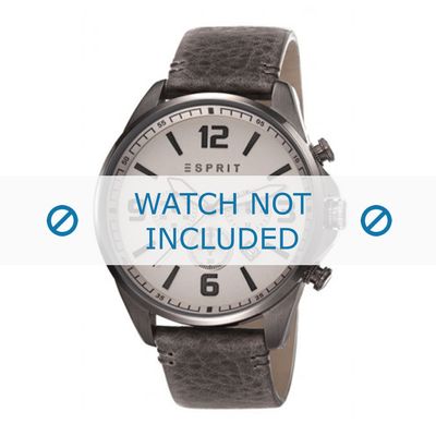 Esprit horlogeband ES108001-003 Leder Grijs
