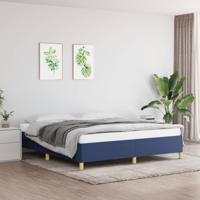 Bedframe zonder matras stof blauw 160x200 cm