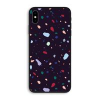 Dark Rounded Terrazzo: iPhone XS Max Biologisch afbreekbaar hoesje