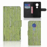 Motorola Moto G7 Play | Book Style Case | Green Wood