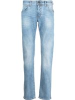 Incotex jean slim à effet délavé - Bleu