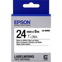 Epson LK-6WBN 24mm x 9m