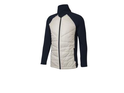 CRIVIT Gewatteerde heren jas Premium (Marineblauw/beige, XL)