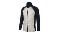 CRIVIT Gewatteerde heren jas Premium (Marineblauw/beige, XL)