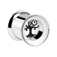 Double Flared Tunnel met tree design Chirurgisch staal 316L Tunnels & Plugs