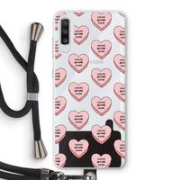 Chicks before dicks: Samsung Galaxy A70 Transparant Hoesje met koord