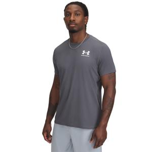 Under Armour HeatGear Fitted Ondershirt Grijs Wit