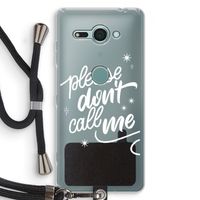Don't call: Sony Xperia XZ2 Compact Transparant Hoesje met koord